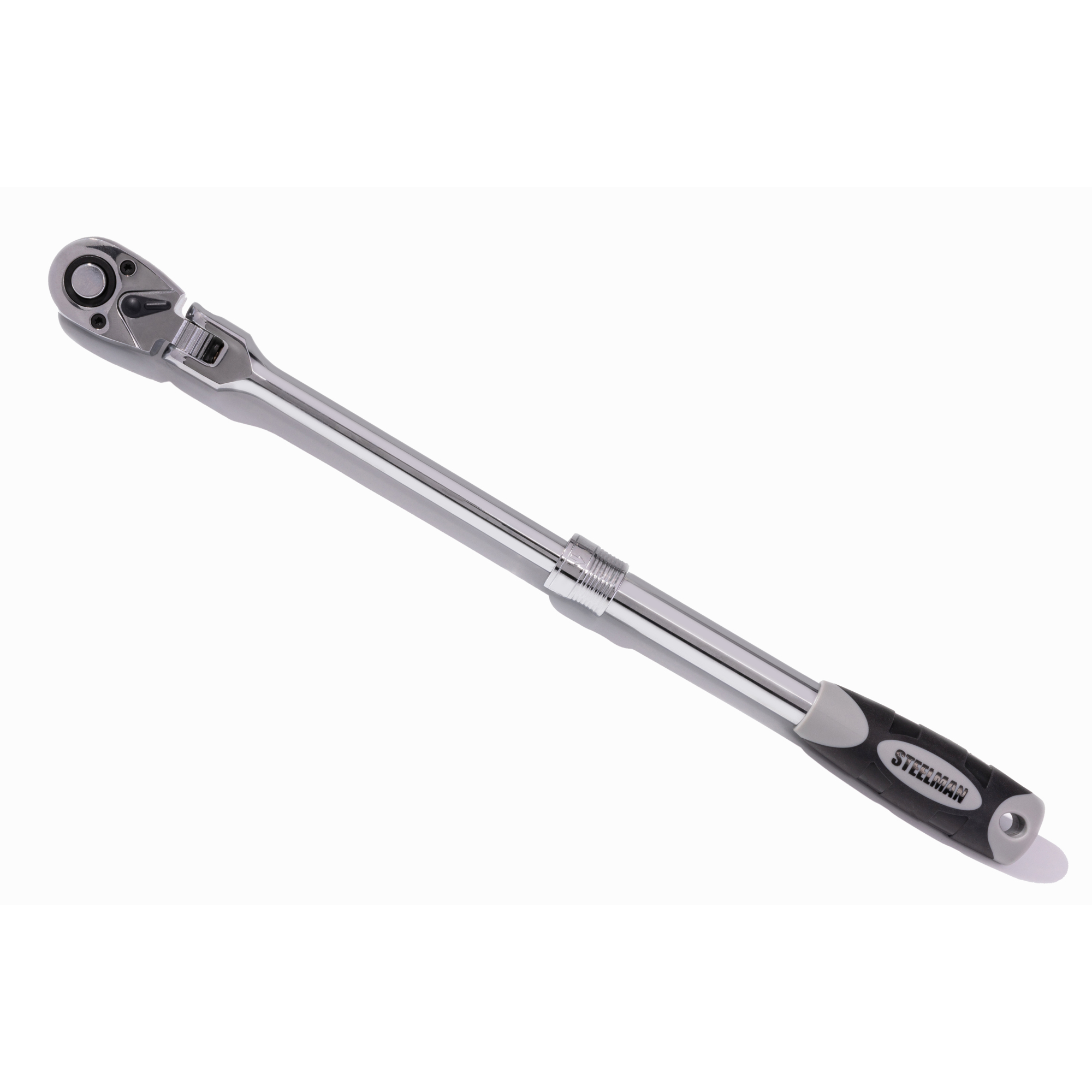 STEELMAN 1/2-Inch Drive 72-Tooth Extendable Flex-Head Ratchet (13.5 - 19-Inch Length), Model# 96756